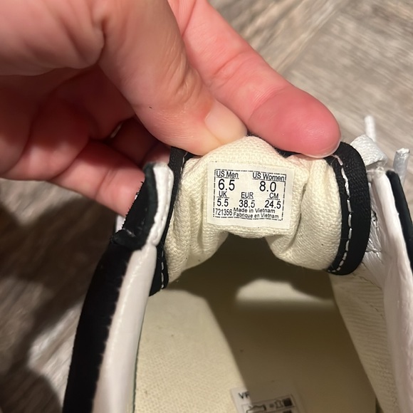 Vans Black and White Platform Sneakers - Picture 7 of 8